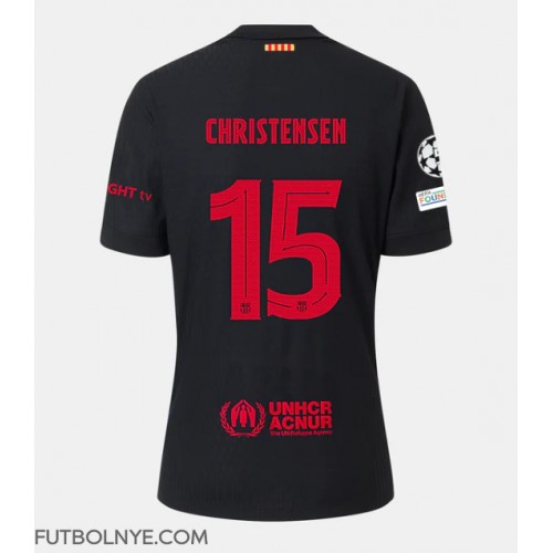 Camiseta Barcelona Andreas Christensen #15 Visitante Equipación 2024-25 manga corta